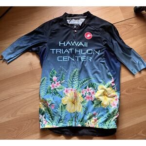 Castelli Cycling Jersey Women’s Medium Plumeria Hibiscus Hawaii Rare